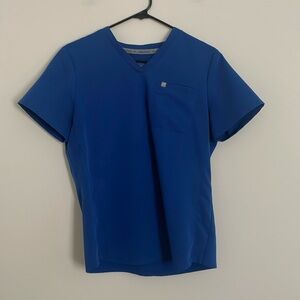 Fabletics vital scrub top size medium royal blue